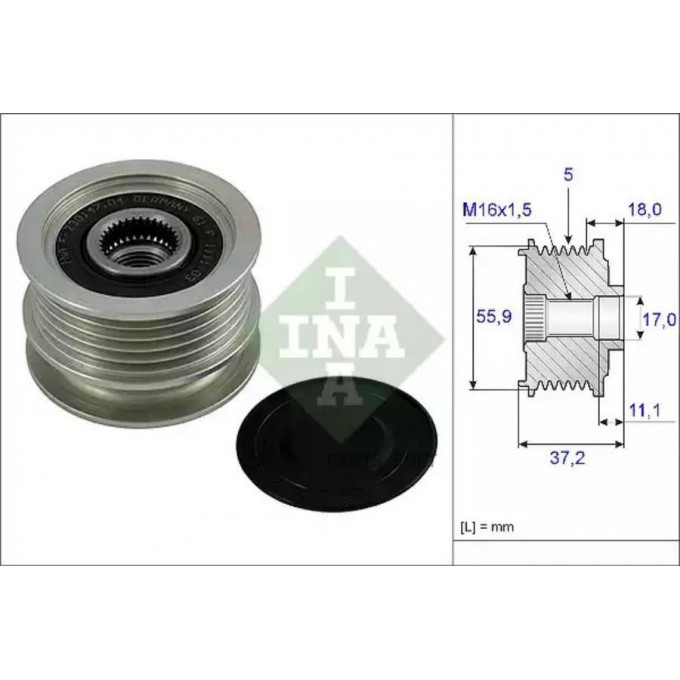 Шкив Генератора 1Шт INA 535001810